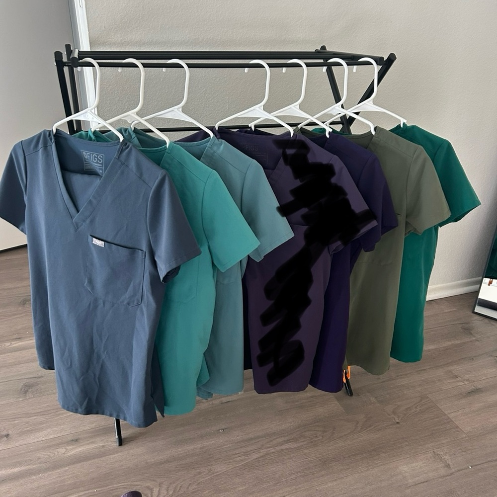 Figs Women's Scrub Sets - Blue, Green, Purple